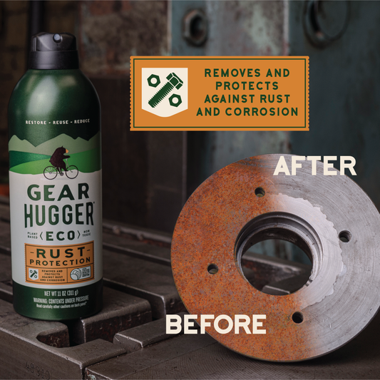 Removes and protects against rust and corrosion. Before and after.