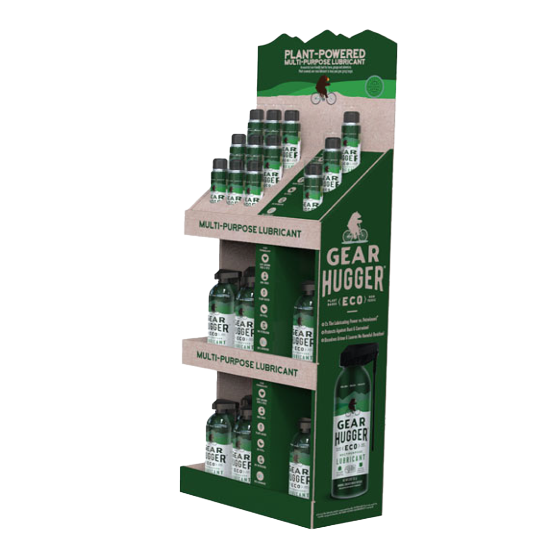 Gear Hugger Multi-Purpose Lubricant Sidekick Display – 24-Unit Floor Shipper (3oz + 11oz)