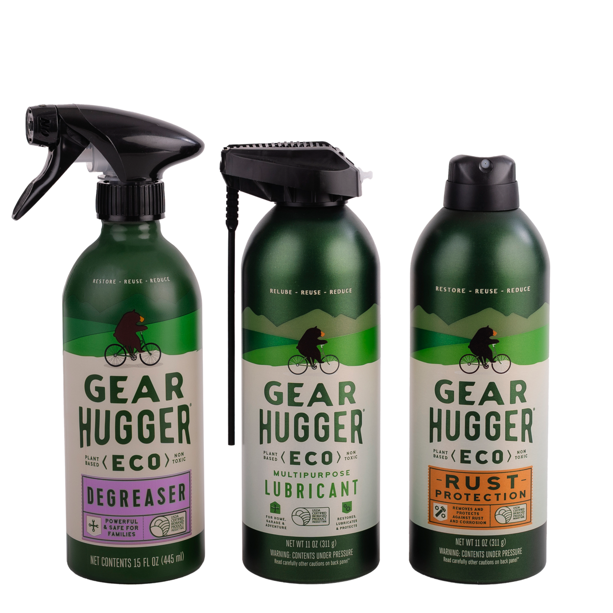 Clean, Lubricate, Protect Bundle - Degreaser, Multipurpose Lubricant, and Rust Protection