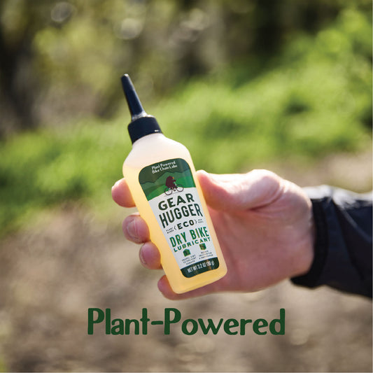 man holding gear hugger dry bike lubricant