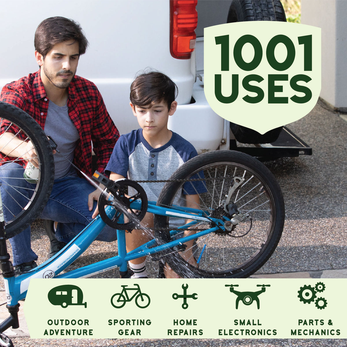 Eco multipurpose lubricant 11oz 1001 uses - outdoor adventure, sporting gear, home repairs, electronics and mechanics