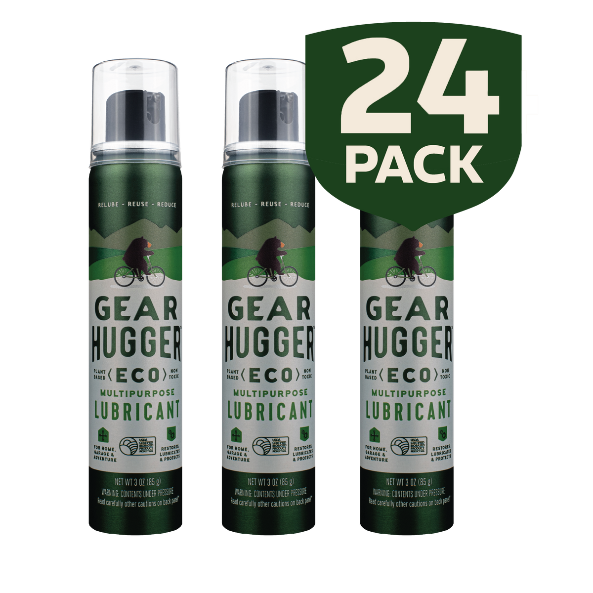 Eco multipurpose lubricant 3oz 24-pack bulk - 96% biobased, plant-based, non-toxic wholesale value