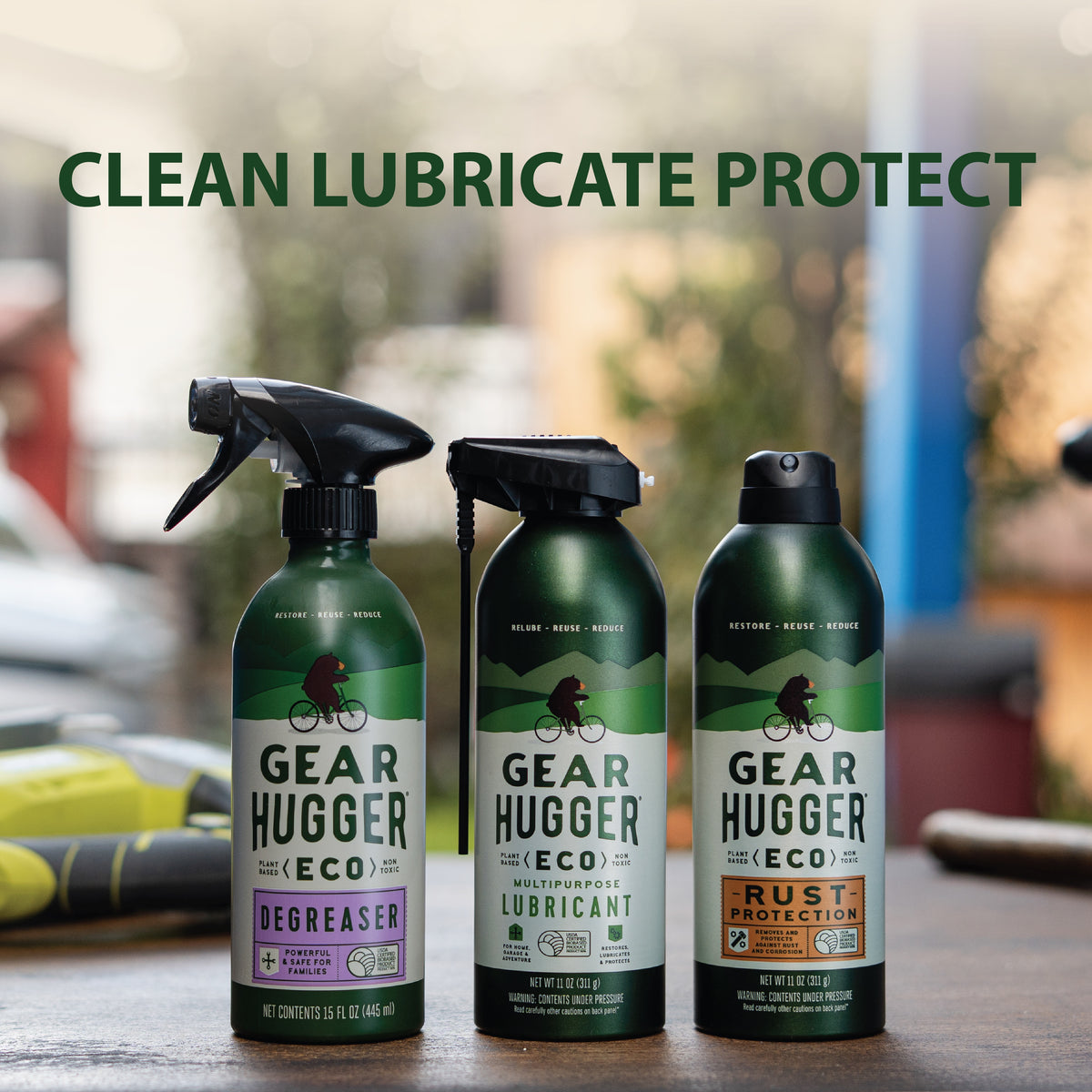 Clean, Lubricate, Protect & Wash Bundle Heavy-Duty Degreaser, Multi-Purpose Lubricant, Rust Protection & Concentrated Car Wash