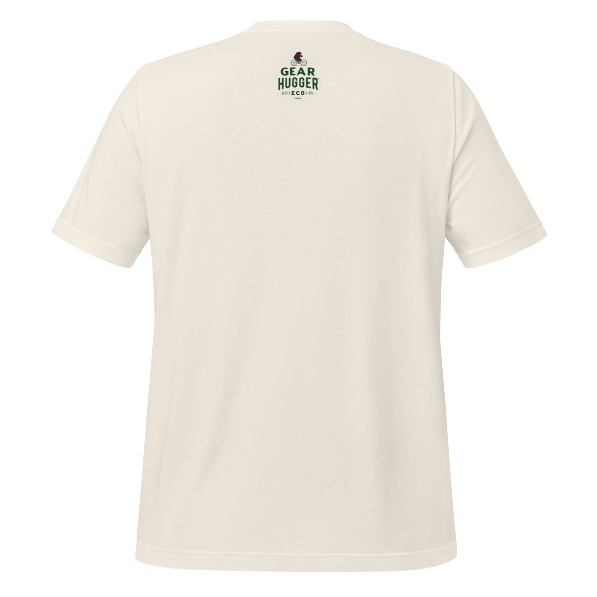 Man and woman wearing eco-friendly outdoor graphic tee - plant-based brand lifestyle shot