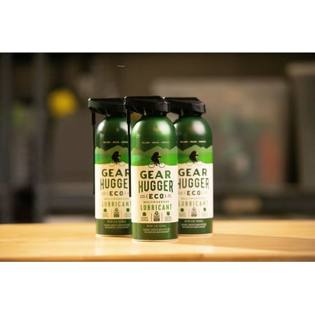 Gear Hugger Multipurpose Lubricant - Eco-Friendly (11 Oz  Pack of 3)  Rust Remover & Degreaser - Garage Door Lubricant Spray  Door Hinge Lubricant & L